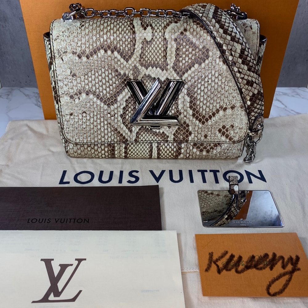 ❌SOLD❌ 🐍 Louis Vuitton Python Twist MM bag - Picture 1 of 16